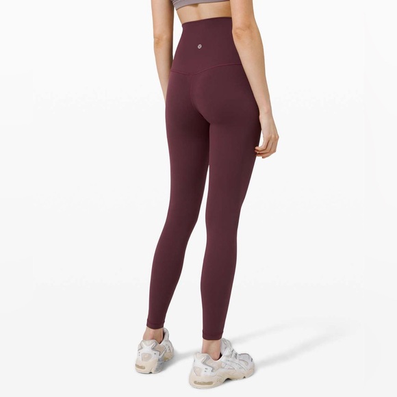 lululemon athletica Pants - Lululemon Align Super-High Rise Pant Burgundy Size 12